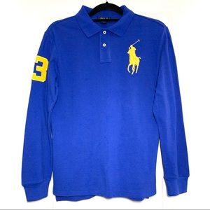 Polo by Ralph Lauren Blue Long Sleeve Polo Shirt